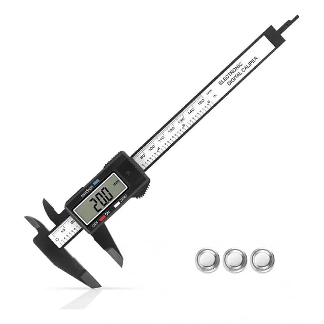 Calibrador Vernier Digital Pie De Rey 6in Precisión 0.01mm plata