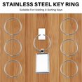 thumbnail image 5 of 10X Quality 50Mm Keyring Split Ring Set Heavy Duty Large Nickel Key Loop Sprung Hoop, 5 of 5