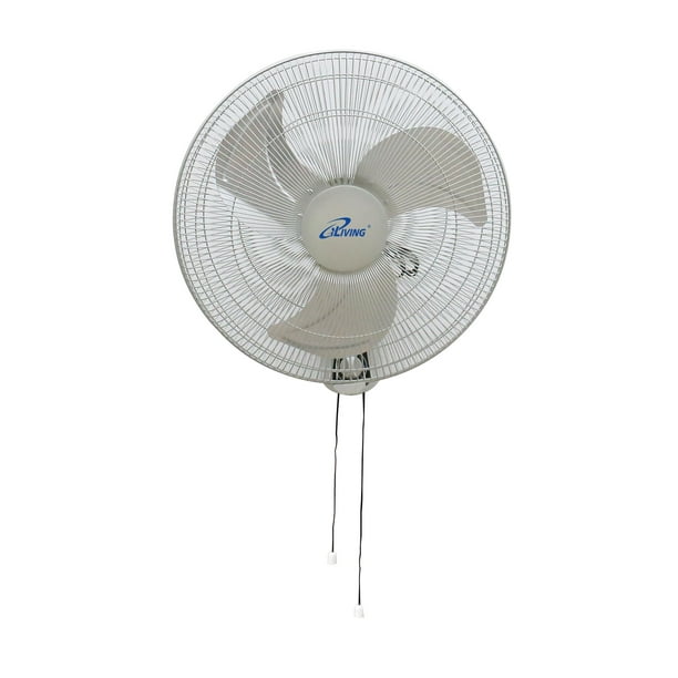 Ventilador de pared iLiving Glow, 18 pulgadas, 3 velocidades, 1650 CFM, verde