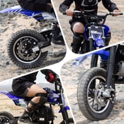 QEASET 39CC 4-Stroke Mini Bike, Up to 20 MPH, Ages 13+, Off-Road Dirt bike, Blue