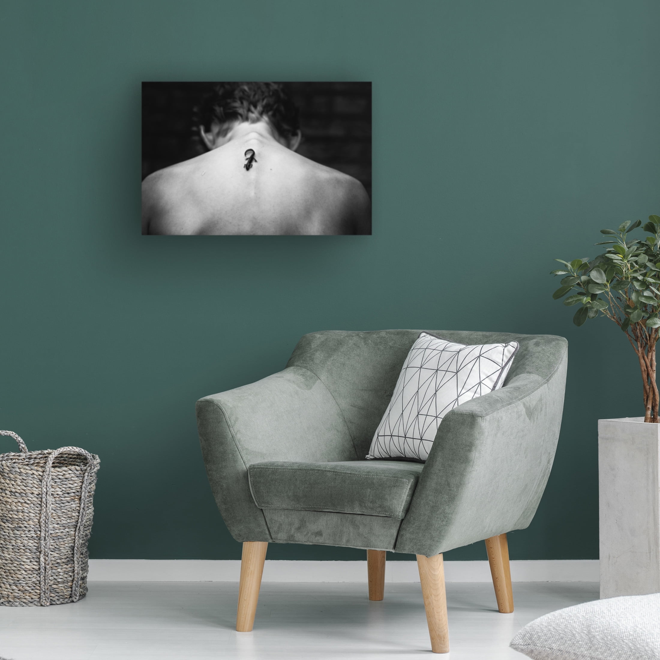 Canvas Wall Art - Mirjam Delrue 'Tattoo Want To Be' Wall Art for Living Room, Bedroom, or Office D?cor by Trademark Fine Art - 19 x 12 Inches