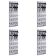 thumbnail image 1 of Pared para El Almacenamiento 24 Bolsillos No Tejida Con 4 Ganchos Metal (blanco), 1 of 3