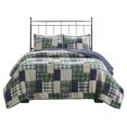 thumbnail image 1 of Madison Park Timber Polyester Reversible Printed Coverlet Set in Green, 1 of 19