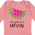thumbnail image 4 of Inktastic I'm One in a Melon Cute Smiling Watermelon Boys or Girls Long Sleeve Baby Bodysuit, 4 of 5