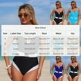 thumbnail image 4 of UPPADA One Piece Bathing Suit for Women Tummy Control Bathing Suits Color Block Cheeky Bathing Suits Cute Modest Bathing Suits Blue,XL, 4 of 7