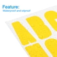 thumbnail image 3 of Uxcell 9.1 x 7.7 pulgadas 8 Hojas Calcomanías de Letras Letras de Vinilo para Calcomanía Interior Exterior Amarillo, 3 of 5