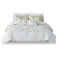 thumbnail image 1 of Intelligent Design Polyester Twin/Twin XL Duvet Cover Set in Ivory/Gold, 1 of 17