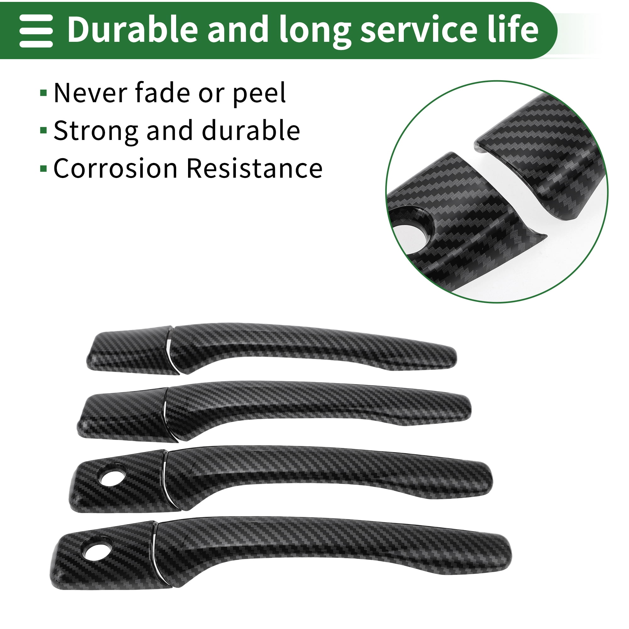 Unique Bargains Car Door Handle Cover Trim for Mitsubishi Lancer EVO 2002-2007