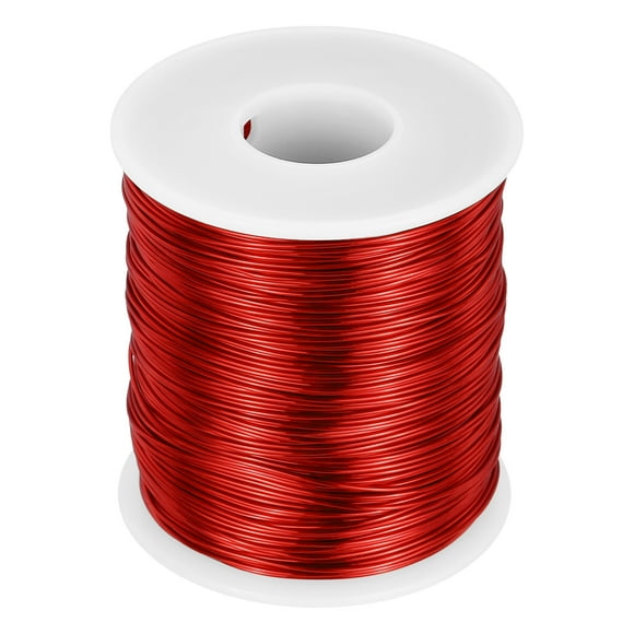 Uxcell 22 AWG Magnet Wire, 22 Gauge Enameled Copper Wire, 1 lb Magnetic Coil Wire for Transformer, Motor, Electric, 155C(311F)