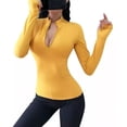 thumbnail image 1 of Playera Blusa Deportiva Gym Casual Manga Larga Mujer Elastic, 1 of 5