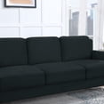 thumbnail image 4 of Contemporary Fabric 3-Seater Sofa for Small Space, Bedroom, Apartment, Studio, Black, 4 of 8