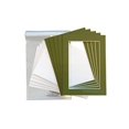 thumbnail image 2 of The Display Guys 5x7 Pack of 25 Secret Garden Green Picture Photo Matting Mat Boards + Backing Boards + Clear Plastic Bags Complete Set, 2 of 4