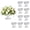 White, variant on Nuptio 10pcs Gold Vases for Wedding Centerpiece -Gold Metal Vase Compote Bowl Vase for Tables （6in Gold）