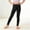 A_ Black, variant on Big Kids Girls Basic Yoga Leggings, Elastic Seven Minute Pants, Stretch Comfort Sports Casual Bottoms Green 10 Years