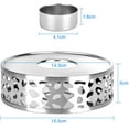 thumbnail image 4 of Tea warmer coffee warmer made of stainless steel with tea light holder tea base, 4 of 4