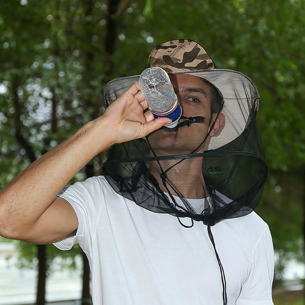 Mosquito Head Net Hat Anti-Mosquito Hat Folding Sun Cap Adjustable Folding  Sun Fishing Hats