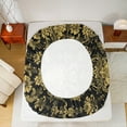 thumbnail image 5 of Castle Fairy Luxury Vintage Damask Queen Sheet Sets,Bohemian Chic Floral Bed Set, 5 of 7