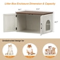 thumbnail image 4 of Gabinete para Caja de Arena de Gato Halitaa 80x50x50 cm Blanco, 4 of 9