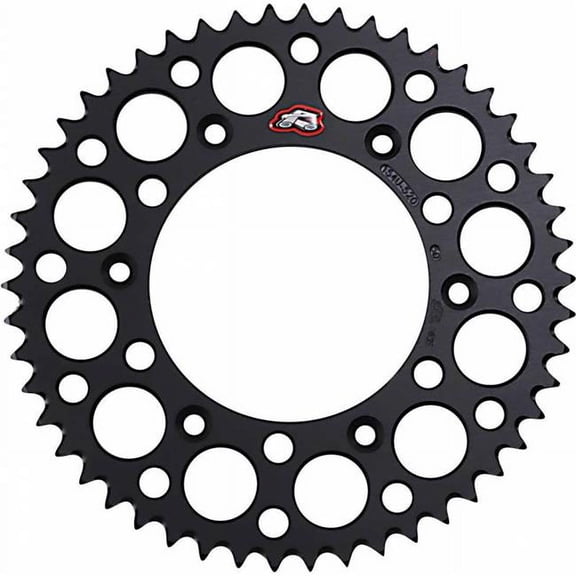 Renthal 154U-520-50Grbk Ultralight Black 50 Tooth Grooved Rear Sprocket