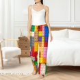 thumbnail image 4 of Balery Colorful Plastic Blocks Pattern Pantalones de pijama para mujer, pijamas ultraligeros, pantalones de estar por casa-XX-Large, 4 of 6
