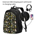 thumbnail image 2 of Disketp cartoon Skull spider web Travel Laptop Backpack, Laptops Backpack with USB Charging Port, Water Resistant Computer Bag Gift for Men & Women, 2 of 7