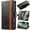Black, variant on for Motorola Moto G56 Leather Phone Case Casual Business Wallet Folio Cover Kickstand, [RFID Blocking] Hidden Anti-theft Card Holder Cash Slot, Side Magnetic Clasp