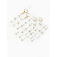 thumbnail image 4 of No Boundaries Goldtone 18 Pair Post Earring Pack, 4 of 4