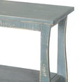 thumbnail image 3 of Rena Side End Table, Scallop Trim, 28 Inch Seagrass Green Mahogany, 3 of 5