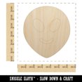 thumbnail image 2 of Smiling Happy Alien Emoticon Wood Shape Unfinished Piece Cutout Craft DIY Projects - 6.25 Inch Size - 1/8 Inch Thick, 2 of 7
