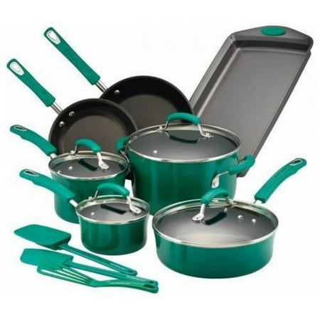 Rachael Ray 14pc Nonstick Cookware Set Blue