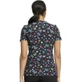 thumbnail image 5 of Cherokee Prints Scrubs Top For Women V-Neck Print CK678, XS, Checker Dots, 5 of 5