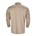 thumbnail image 4 of Gvdentm Polos Shirts for Men Men's Polo Shirts Long Sleeve Slim Fit Workout Shirts G08-Khaki,L, 4 of 8
