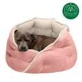 thumbnail image 4 of FurHaven Pet Products | Minky Faux Fur & Velvet Hug Bed for Dogs & Cats - Soft Pink, Medium, 4 of 12