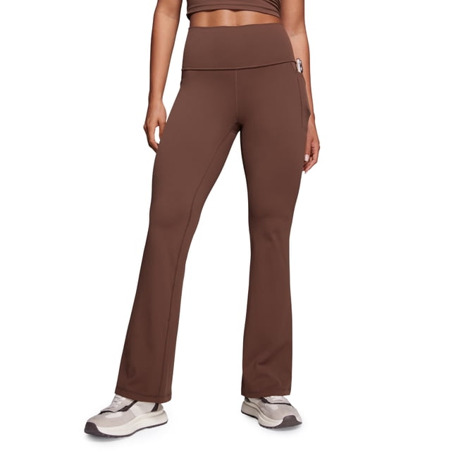 Pantalones CRZ YOGA Butterluxe Acampanados 80 cm con Bolsillos Laterales Pequeños