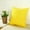 Yellow, variant on Yesbay Plain Solid Color Throw Pillow Case Home Sofa Linen Cotton Square Cushion Cover,Yellow