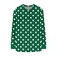 thumbnail image 5 of Heisall Womens Tops Long Sleeve V-Neck Loose Casual Tshirts Polka Dot Print Spring Autumn Fashion, 5 of 5