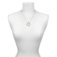 thumbnail image 3 of Delight Jewelry Silvertone Large White Enamel Angel Wing Live Ring Charm Necklace, 18", 3 of 4