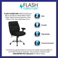 thumbnail image 4 of Flash Furniture HERCULES Series Big & Tall 400 lb. Rated Black Fabric Deep Tufted Swivel Ergonomic Task Office Chair with Adjustable Arms, 4 of 13