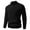 Black, variant on UVEASISHA Big and Tall Golf Shirts for Men Quarter Zip Pullover Sweaters Fall Long Sleeve Stand Collar Textured Sweater Solid Color Knit Jumper Black 4XL