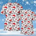 thumbnail image 1 of Camisas navideñas con estampado 3d de vacaciones para hombre, camisetas con cuello redondo, ropa de manga corta de verano para hombre, camisetas informales de gran tamaño para hombre, Top 2023, 1 of 4