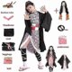 thumbnail image 2 of Anime Kamado Nezuko Cosplay Costume Demon Slayer Cosplay Uniform Clothes Kimono Wig Props Set Halloween Costume for Kids Adult, 2 of 5