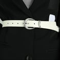 thumbnail image 2 of Prolriy Belts for Women Leather Belt Fashion Dress Belt with Single Prong Buckle Womens Belt White, 2 of 3