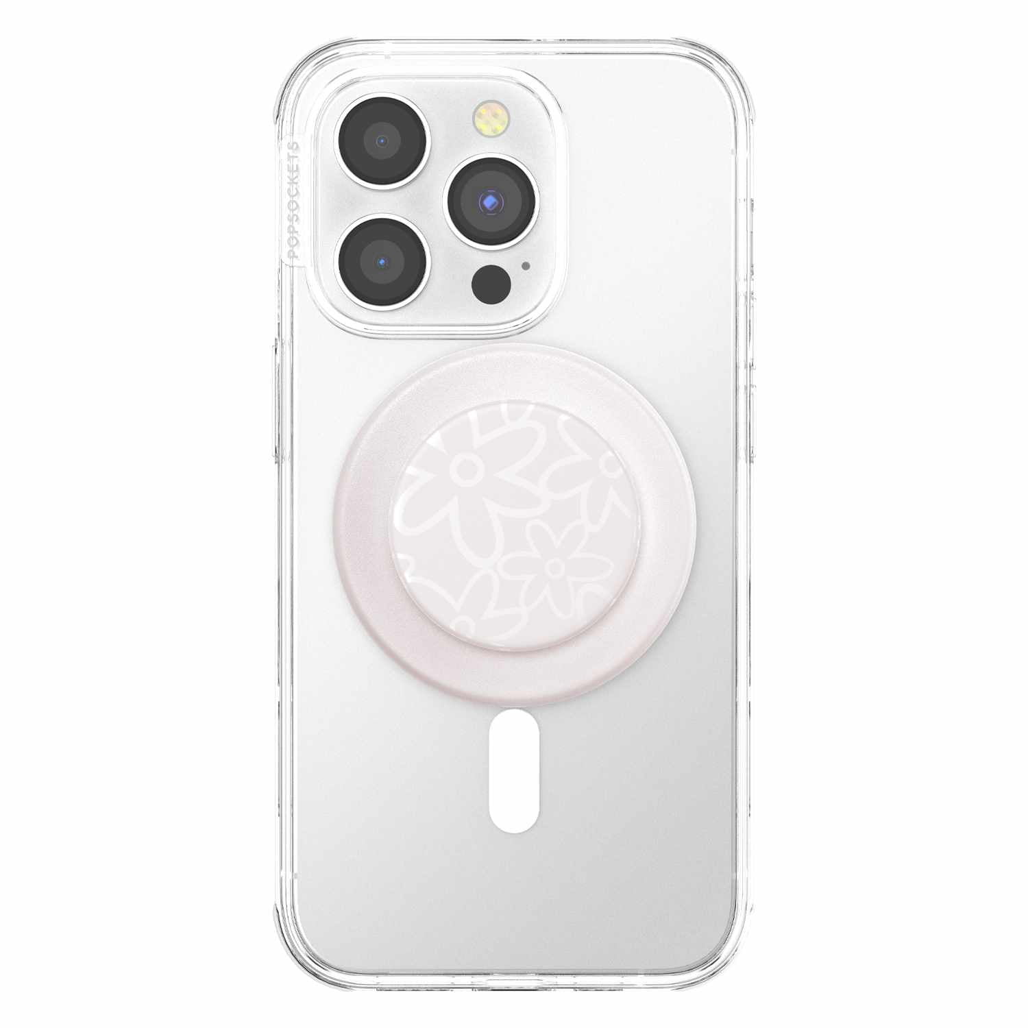 PopSockets PopGrip pour MagSafe Rond avec Anneau Adaptateur Horchata