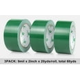thumbnail image 5 of 3 Pack Green Duct Tape Heavy Duty, Residue Free Multi-Purpose Duct Sealing Tape Multi Pack, 9Mil x 1.88Inch x 20Yds, BOMEI PACK, 5 of 6
