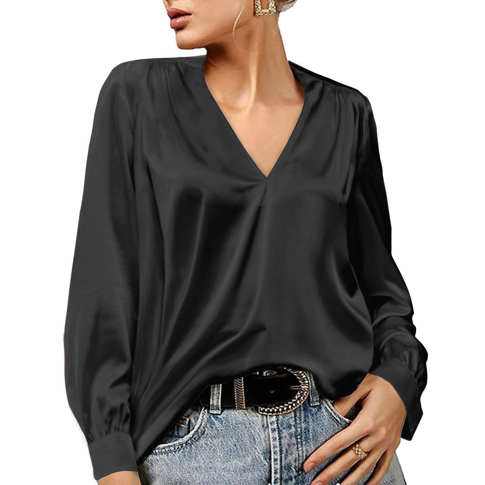 satin and silk blouses