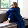 thumbnail image 2 of Special Edition Luxury Sherpa Fleece Throw Blanket (Navy Blue), 2 of 8
