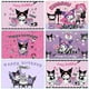 thumbnail image 2 of Telones de fondo para fotos de Sanrio Kuromi, personalizados, para baby shower, niñas, fiestas de primer cumpleaños, pancarta de Cinnamoroll, fondo para fotografía, 2 of 5