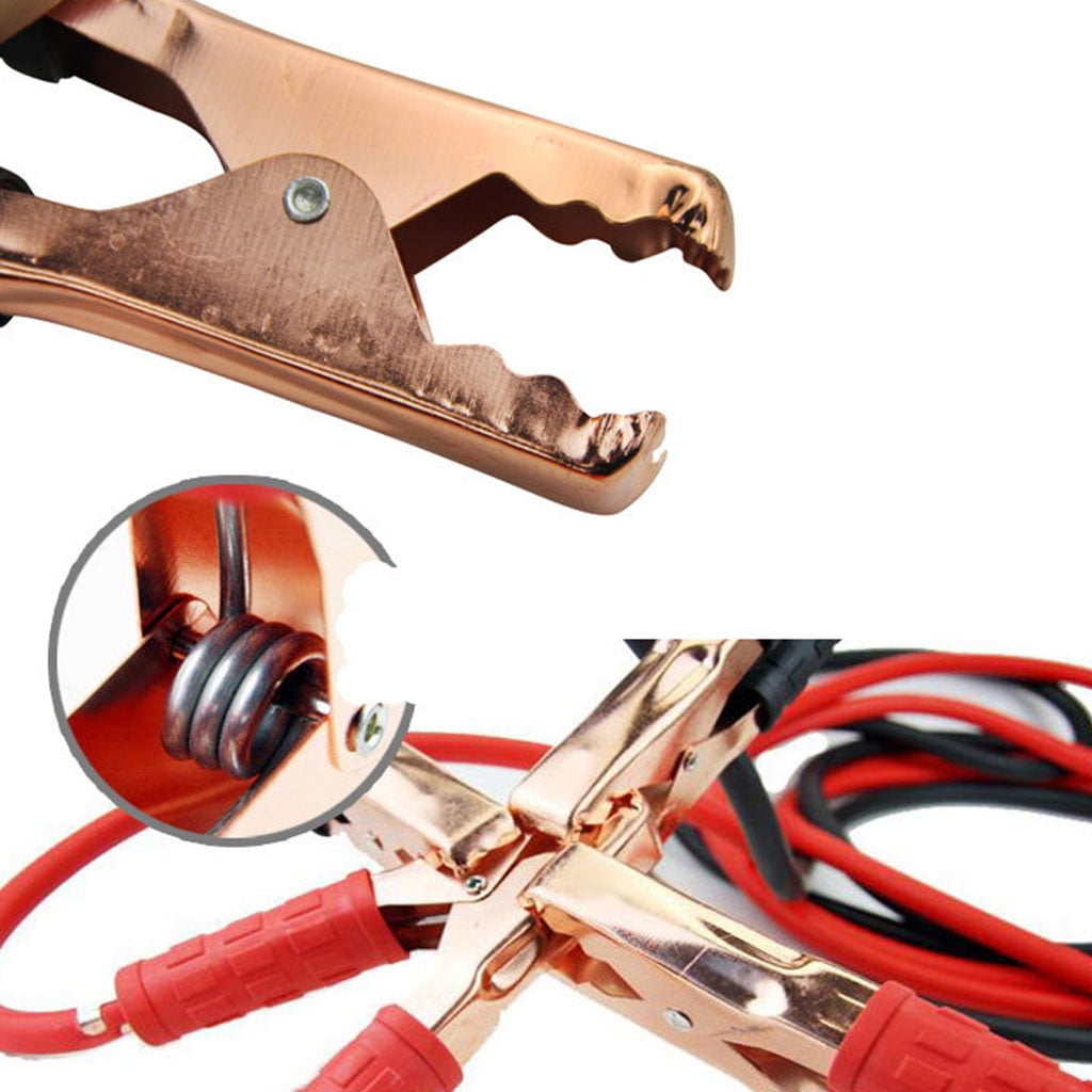 JUNTEX Jumper Booster Cables 1.6/2 Meter Alligator Clamp Emergency Battery Jumper Wires