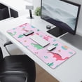 thumbnail image 2 of Long Mouse Pads for Desk,Pink Cartoon Dinosaurs Cacti Pattern Desk Mats on Top Of Desks, Desk Mouse Pad Extra Large with 3mm Non-Slip Base and Stitched Edge for Gaming,Office,Work,Home 31.5"x11.8", 2 of 6