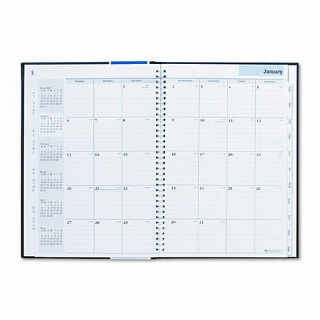 DAYMINDER Premi re Professional Monthly Planner, 7-7/8 x 11-7/8, Black, 2012